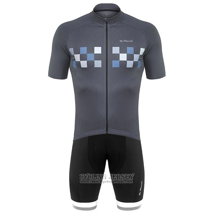 2020 Cycling Jersey De Marchi Gray Short Sleeve And Bib Short